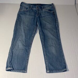 Silver Suki Surplus Capri Women’s Size W 28 Denim Capri Blue Jeans